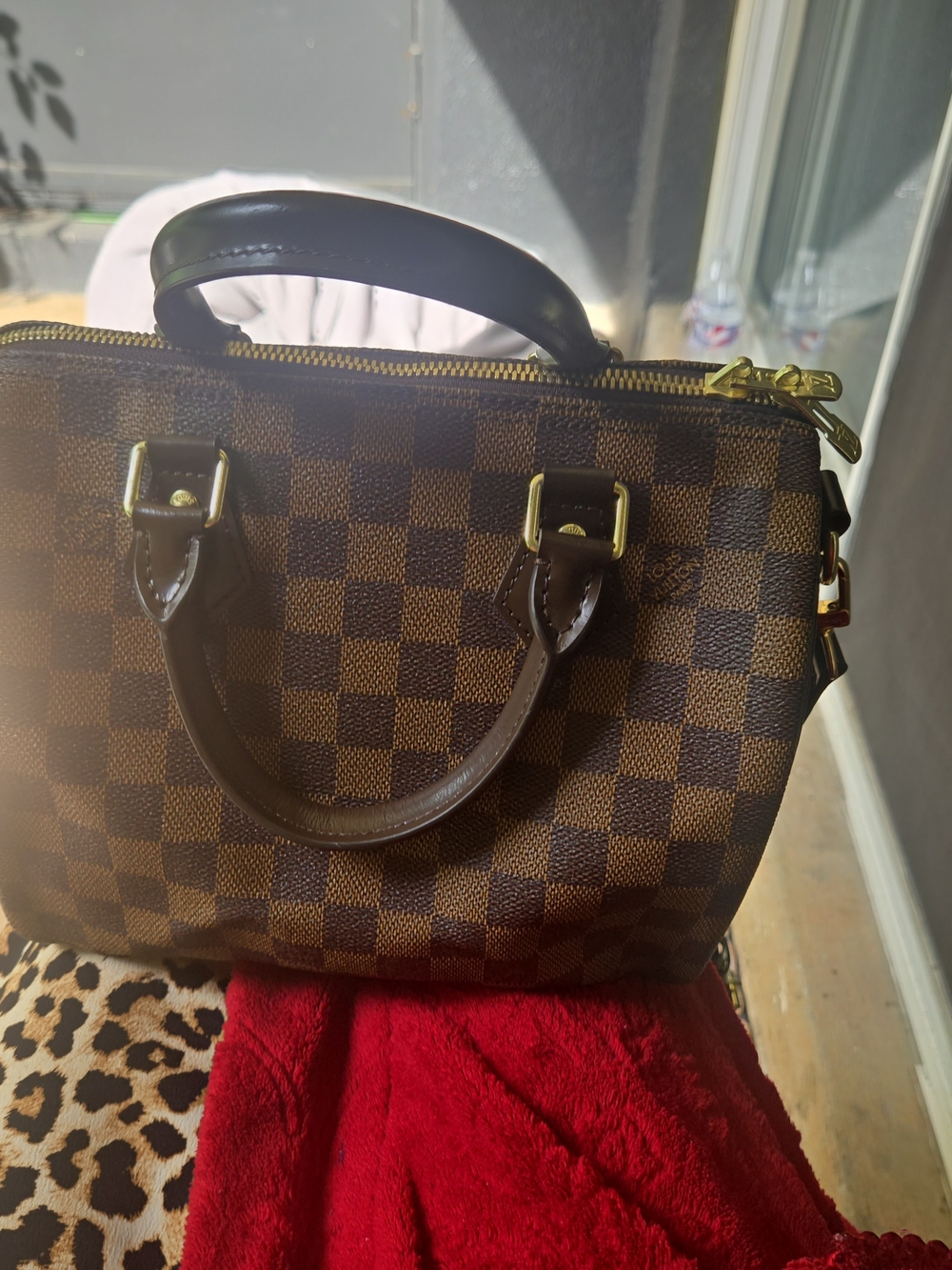 Louis Vuitton Damier Ebene Mini Speedy Handbag - Brown